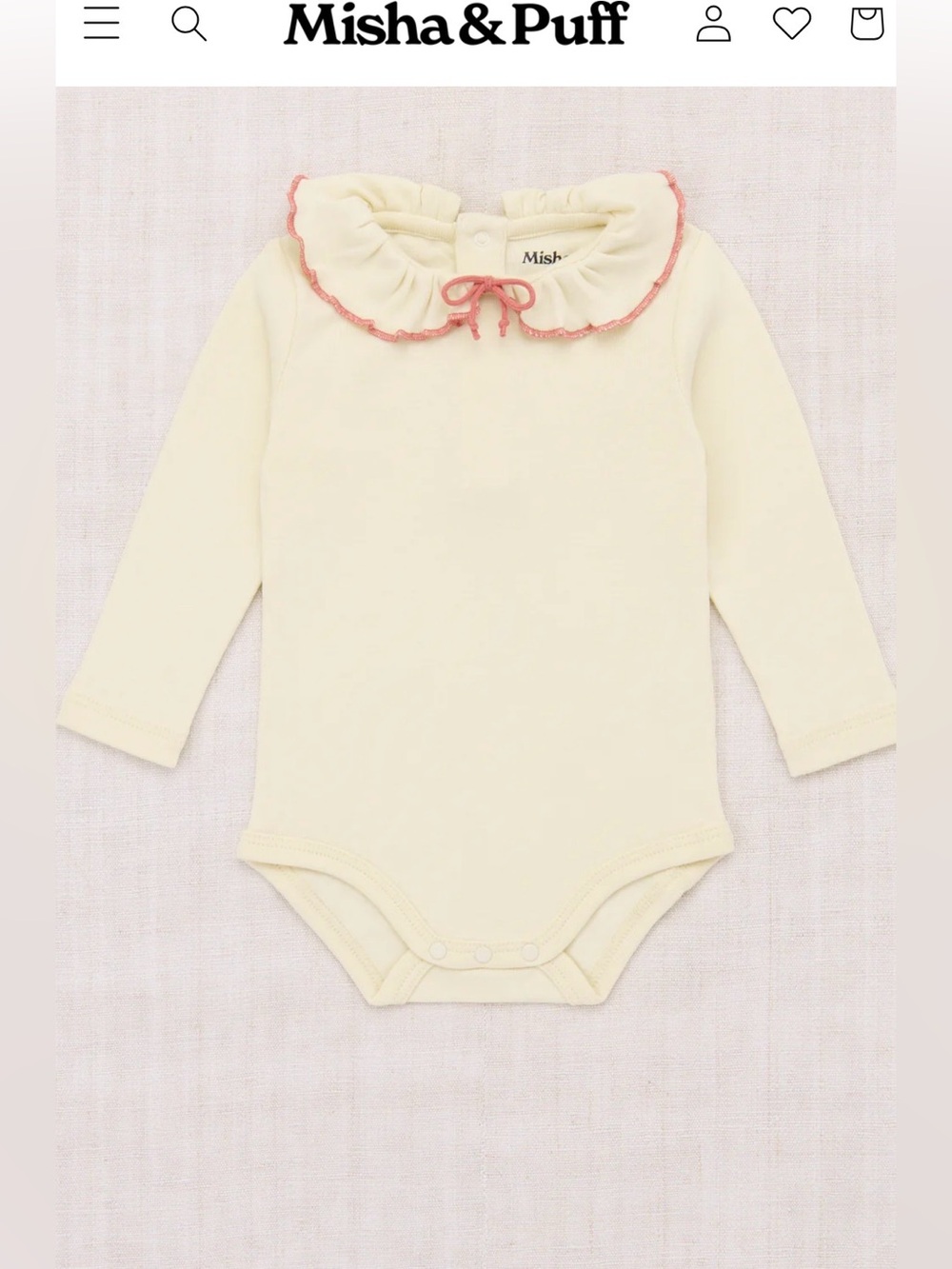 Misha and Puff Onesie 6-9m